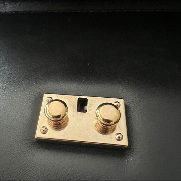 Valentino Rockstud Medium Glam Lock Flap Bag in Black - Picture 10 of 16